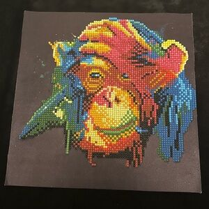 Colorful Diamond Painting Beaded Art -Monkey